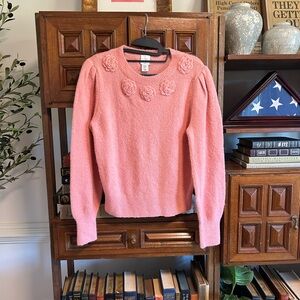 Pink Floral Joie Women's Sweater